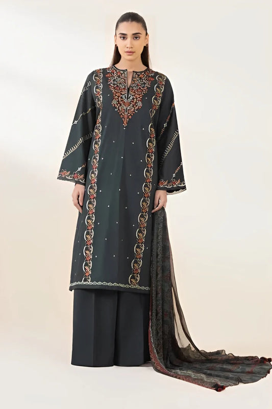 SAPPHIRE-3PC LAWN EMBSAPPHIRE-3PC LAWN EMBROIDERED SHIRT WITH MONARK PRINT DUAPATTA AND TROUSER-2789ROIDERED SHIRT WITH MONARK PRINT DUAPATTA AND TROUSER