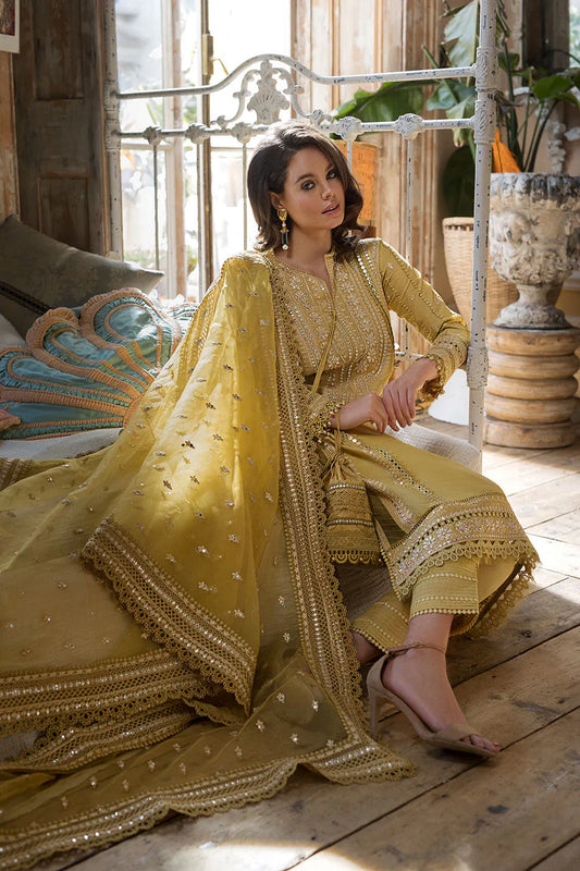 SOBOIA NAZIR- 3PC LAWN HEAVY EMBROIDERED SHIRT WITH ORGANZA HEAVY EMBROIDERED DUPATTA-UR-2540