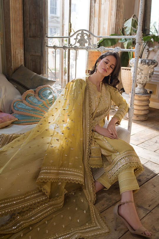 SOBOIA NAZIR- 3PC LAWN HEAVY EMBROIDERED SHIRT WITH ORGANZA HEAVY EMBROIDERED DUPATTA-UR-2540