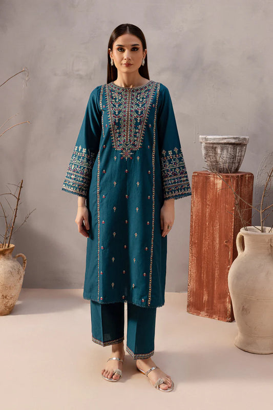BATIK-2PC SEQUIN LAWN EMBROIDERED SHIRT WITH SEQUIN LAWN EMBROIDERED TROUSER-UR-2628