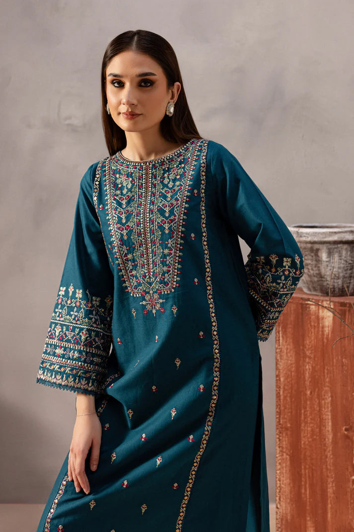 BATIK-2PC SEQUIN LAWN EMBROIDERED SHIRT WITH SEQUIN LAWN EMBROIDERED TROUSER-UR-2628