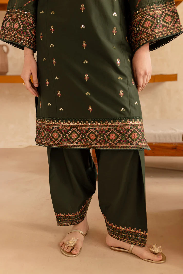 BATIK-2PC LAWN EMBROIDRED SHIRT WITH EMBROIDRED TROUSER- UR-2816