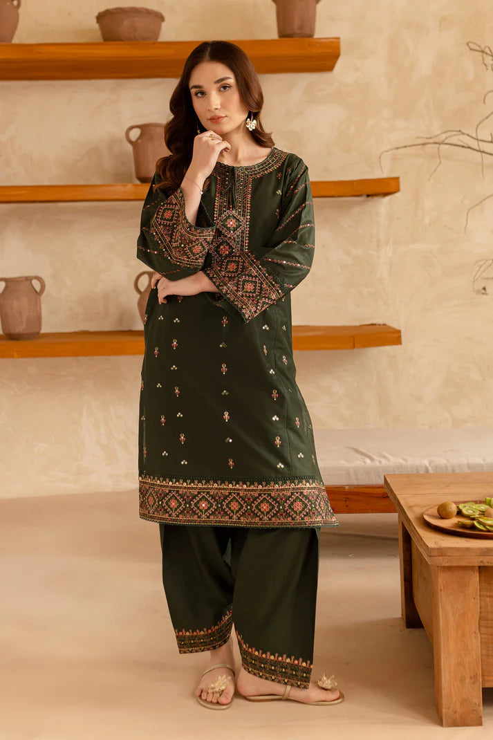 BATIK-2PC LAWN EMBROIDRED SHIRT WITH EMBROIDRED TROUSER- UR-2816
