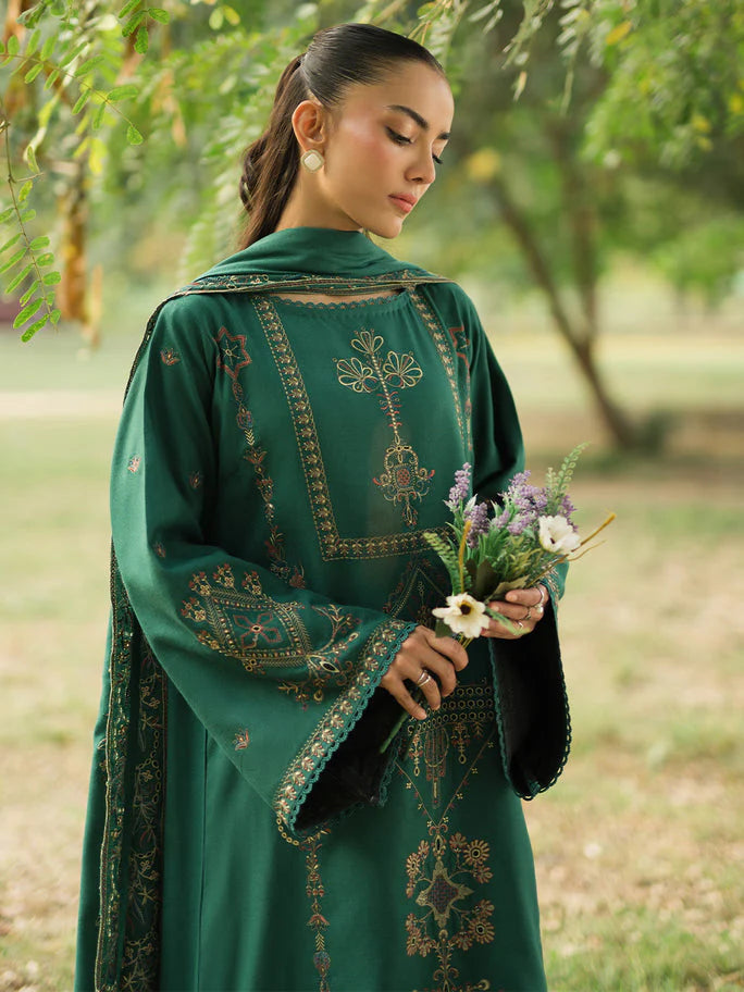 SAPPHIRE-3PC LAWN EMBROIDERED SHIRT WITH LAWN EMBROIDERED DUPATTA AND TROUSER-UR-2841