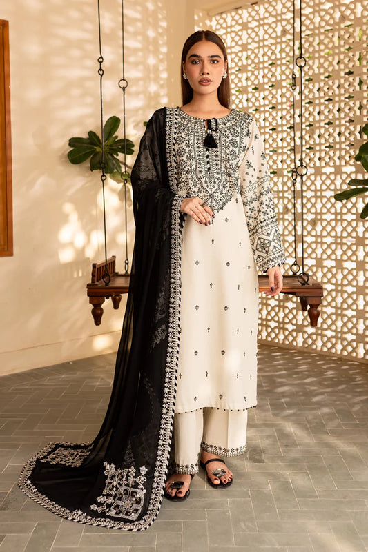 BATIK-3PC LAWN EMBROIDERED SHIRT WITH CHIFFON EMBROIDERED DUPATTA AND TROUSER-UR-2812