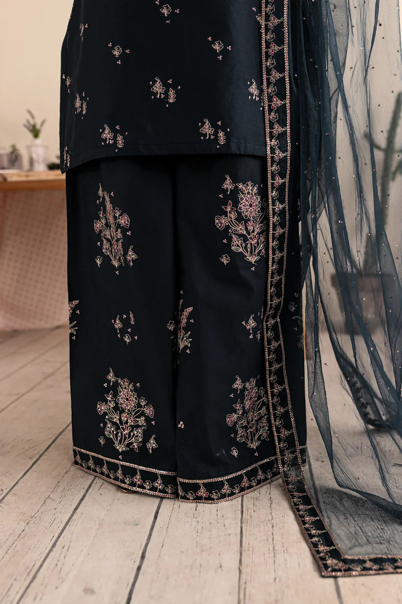 BATIK- 3PC DHANAK EMBROIDERED SHIRT DHANAK EMBROIDERED DUPATTA AND TROUSER-TBF-1758
