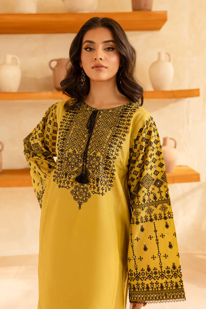 BATIK-2PC SEQUIN LAWN EMBROIDERED SHIRT WITH SEQUIN LAWN EMBROIDERED TROUSER-UR-2877