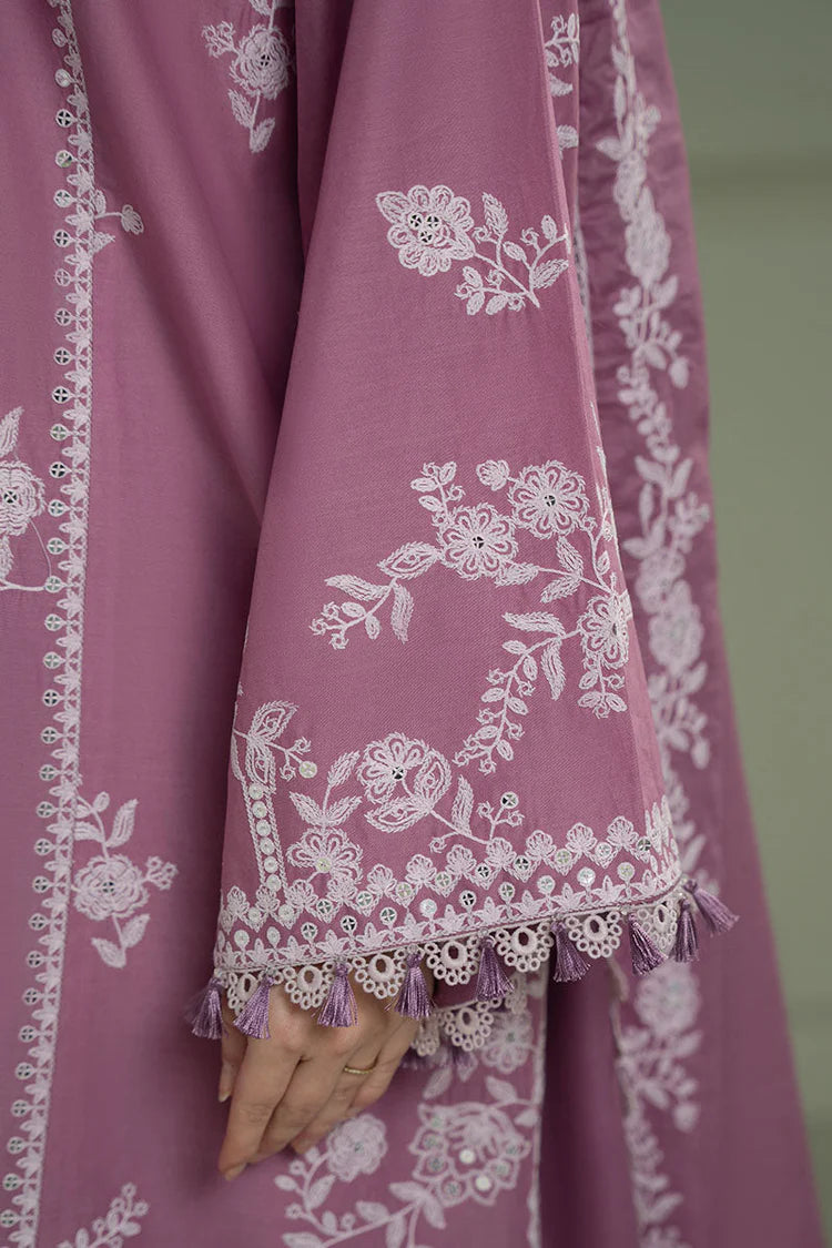 CROSS STITCH-3PC LAWN EMBROIDERED SHIRT WITH KHADDI NET EMBROIDRERD DUPATTA & TROUSER-UR-3548