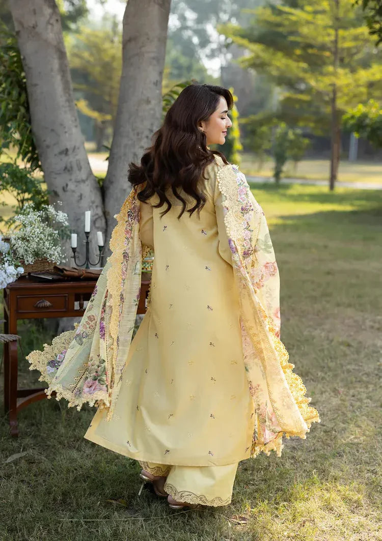 RANG RASIYA-3PC LAWN EMBROIDERED SHIRT WITH CHIFFON PRINTED EMBROIDERED DUPATTA AND TROUSER-UR-4202