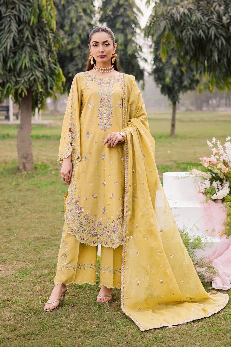 BATIK-3PC LAWN EMBROIDERED SHIRT WITH CHIFFON EMBROIDERED DUPATTA AND TROUSER-UR-4567